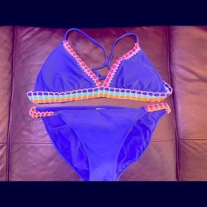 Bikini with rainbow trim